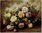 unknow artist Floral, beautiful classical still life of flowers.086 France oil painting artist